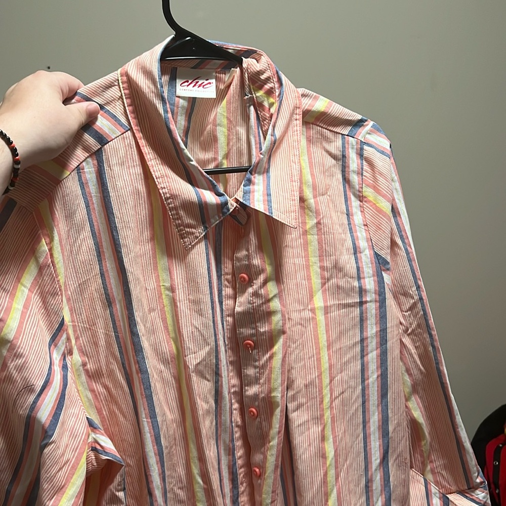 Colorful button up